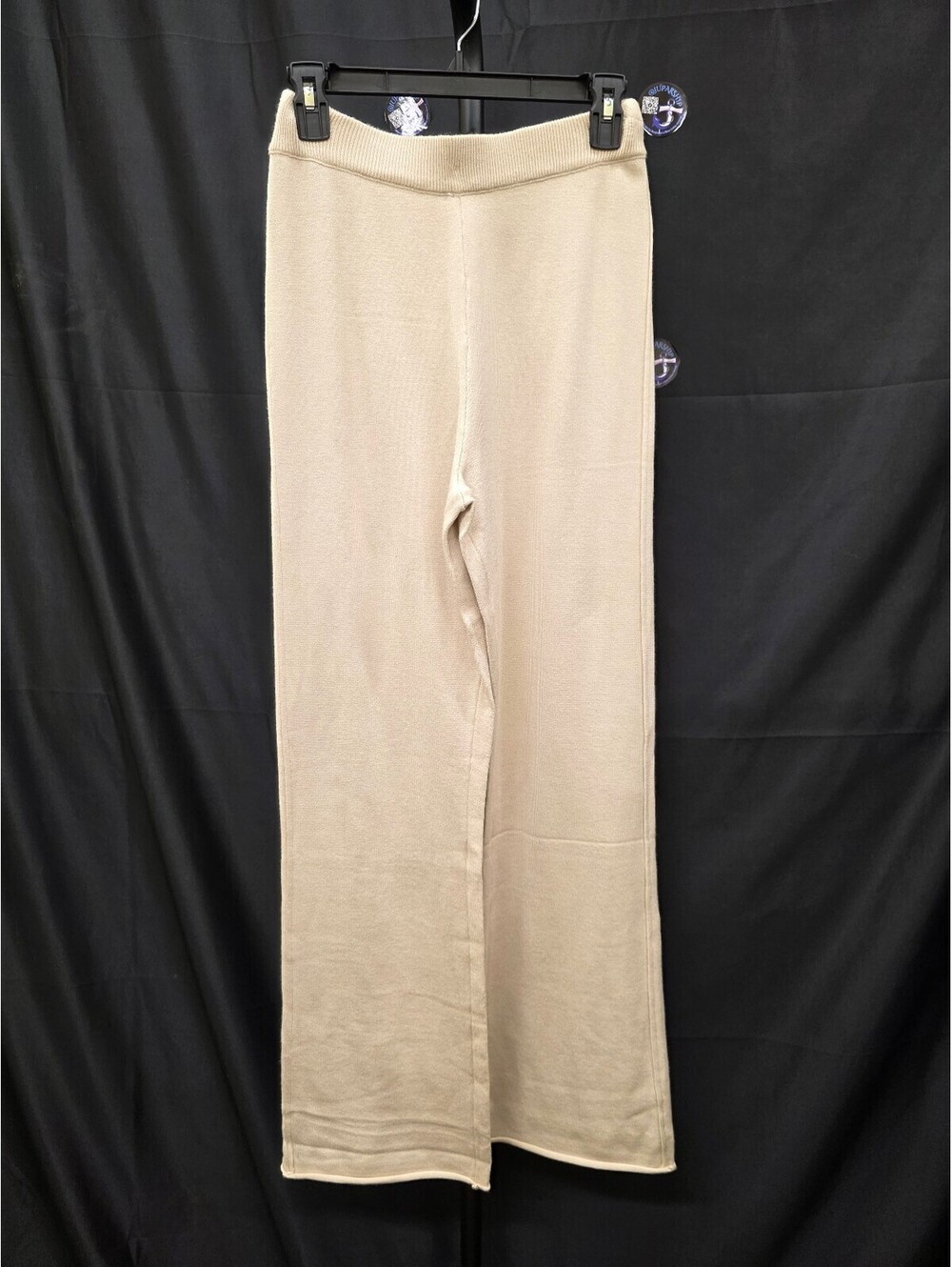 WOMEN’S ELEGANT KNITTED LOUNGE SET WIDE‑LEG SWEATPANTS SIZE S